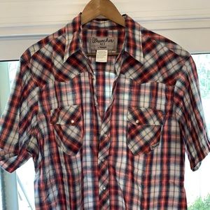 Button Pearl Snap Short Sleeve Shirt